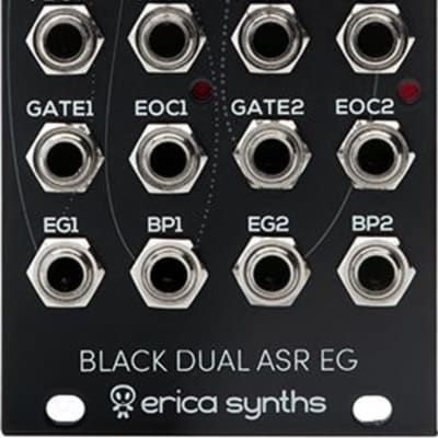 Erica Synths Black Dual ASR EG Analog Looping AD/ASR Envelope Eurorack Module image 1