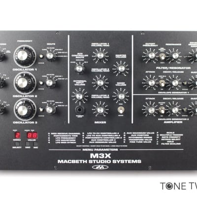 Macbeth Studio Systems M3x Synthesizer midi rack minimoog + VINTAGE SYNTH DEALER image 1