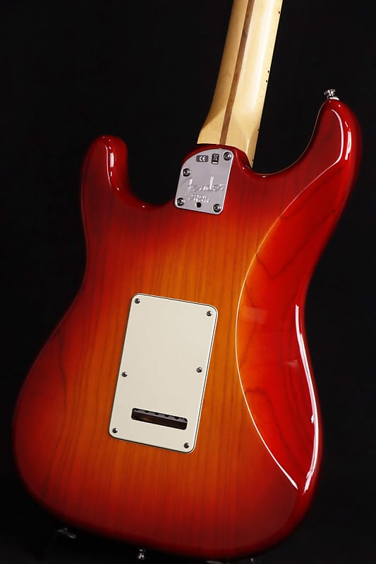 Fender USA American Deluxe Stratocaster N3 Ash Aged Cherry | Reverb