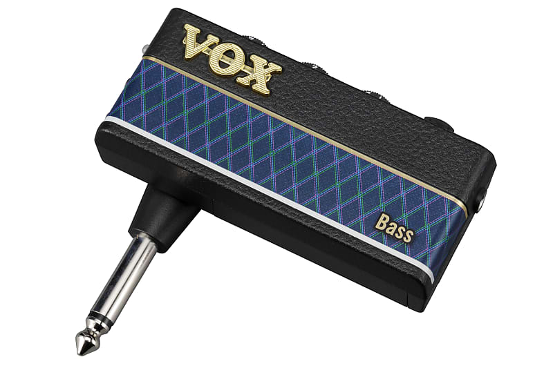 Vox amPlug 3 Bass Battery-Powered Bass Guitar Headphone Amplifier - Black / Blue image 1
