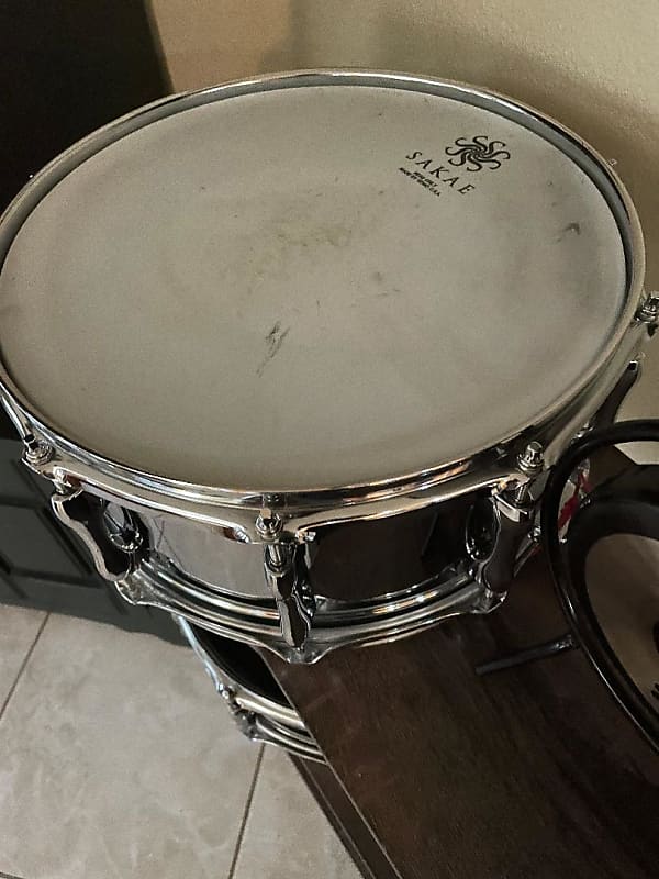 Sakae Model SDM1465ST- Chrome Over Steel Snare