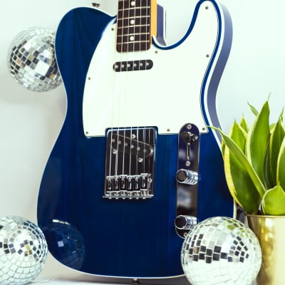 2006 Fender TL-62 Custom Telecaster CIJ Blue w/ Dark Rosewood Fretboard, Texas Special Pickups image 4