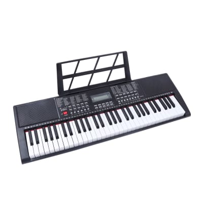 Glarry GEP-108 61-Key Portable Keyboard Set w/LCD Screen, Stand, Microphone image 3