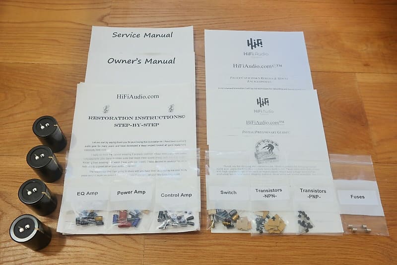 Pioneer SA-8800 II restoration kit filter capacitor repair rebuild fix  			