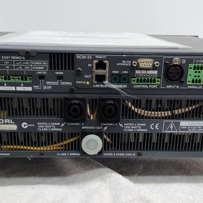 Electro/Voice (Dynacord) Model P-3000-RL Power Amp 2x 750 Watts 8Ω, Precision Series Power Amplifier,In good condition, Made in Germany image 3