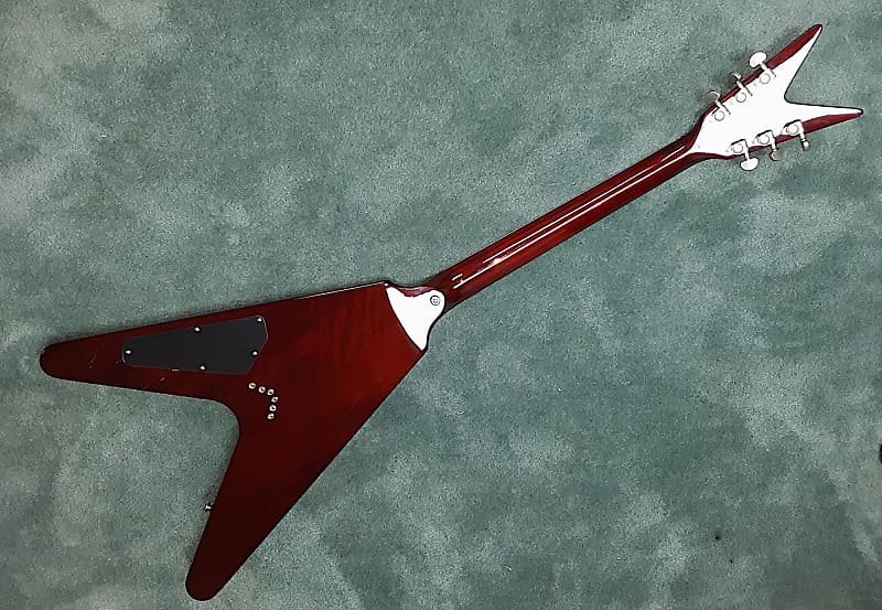 Dean V Exotic 2008 Bubinga Wood Abalone Inserts | Reverb