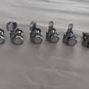 Fender Locking Guitar Tuners,  2022 - Chrome with F logo 2 pin. 6 inline