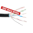 Elite Core Rugged Shielded Super CAT6 Ethernet Cable 500' ft Bulk Spool