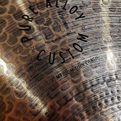 Meinl PAC19MTC 19" Pure Alloy Custom Medium Thin Crash Cymbal w/ Video Link image 2