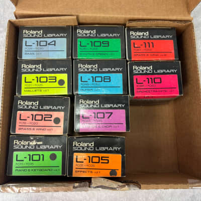 Lot of 10 boxes of Roland Quick Disks used on S-10 and S-220
