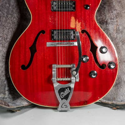 1967 Guild Starfire V Cherry Red Vintage Guitar w/OHSC image 2