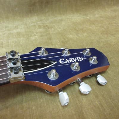 2014 Carvin CT 3 Carve Top Set Neck See Thru Blue Metallic  Floyd Rose Exc W/OHSC Free US Shipping! image 15