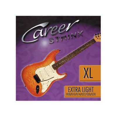 CAREER Strings Electric Extra Light 008-038 Nickel Plated Steel. Saiten für E-Gitarre for sale