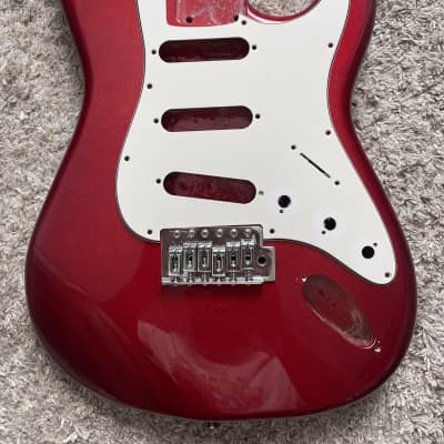SX VTG STRAT STYLE 3/4 SIZE Electric Guitar - Cherry Red image 1