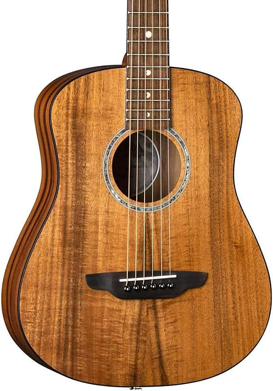 Luna Guitars Safari Koa Supreme 6 String Acoustic/Electric Guitar with Gigbag, Right (SAFKOASUPREME) image 1