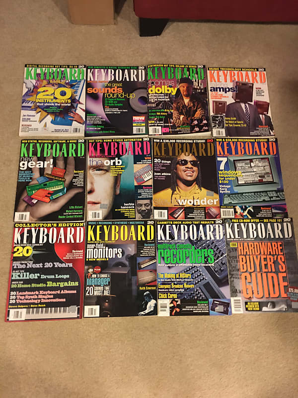 Keyboard Magazine 1995 -Complete Set - 12 Issues | Reverb