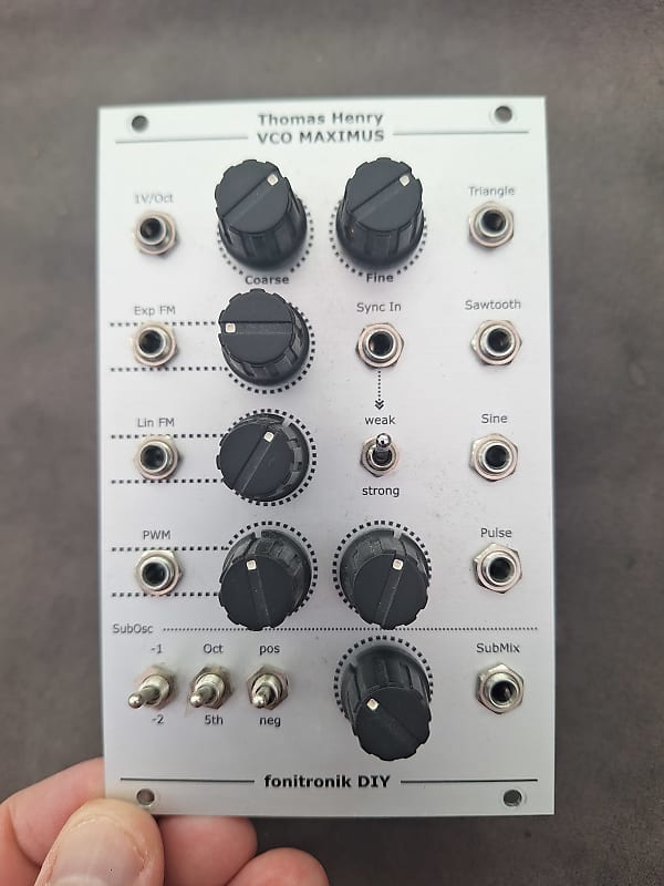 Fonitronik VCO MAXIMUS 2017 Silver Eurorack Oscillator Reverb