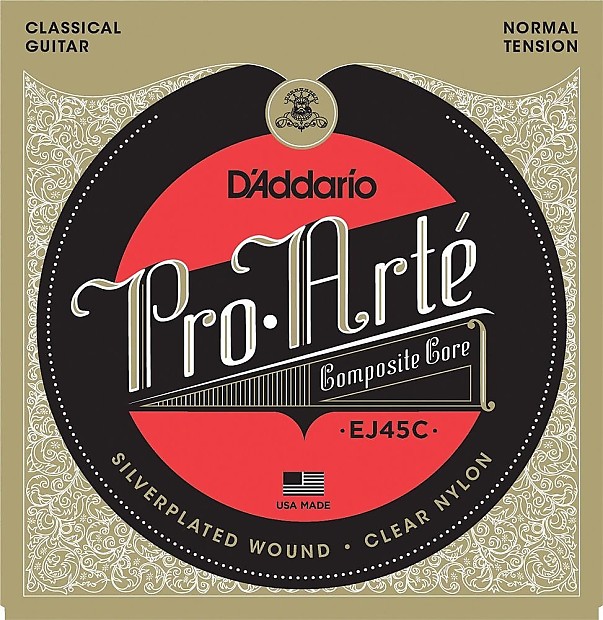 D'Addario EJ45C Pro-Arte Composite Classical Guitar Strings Normal Tension Standard image 1