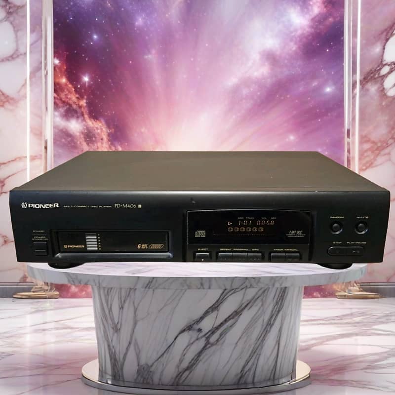 Pioneer PD-M406 - 6 Disc Cartridge CD Changer Player W/ Magazine - TESTED  			