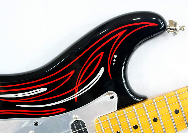 Custom Pinstriped and Upgraded Fender Squier Standard Strat