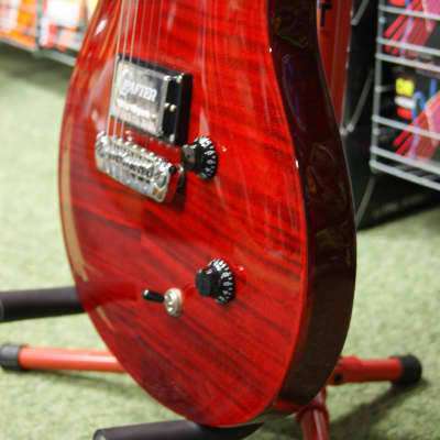 Crafter Convoy CT electric guitar in transparent red - Made in Korea image 13