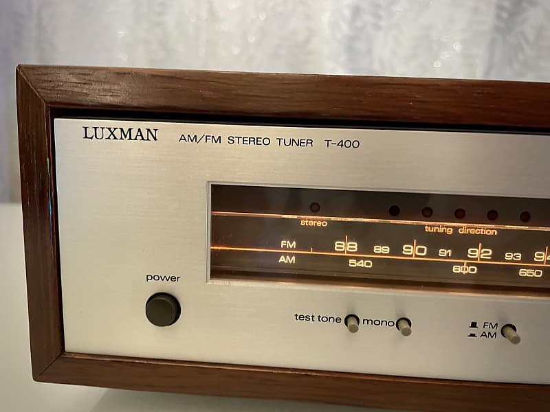 LUXMAN AM/FM STEREO TUNER T-400◆チューナー Rare Vintage Luxman T-400 AM/FM Stereo Tuner - Serviced +