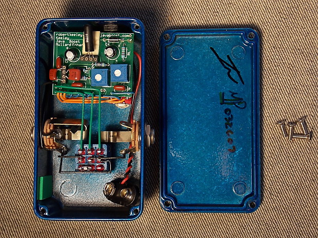 KEELEY JAVA BOOST RANGEMASTER TYPE PEDAL WITH NOS MULLARD
