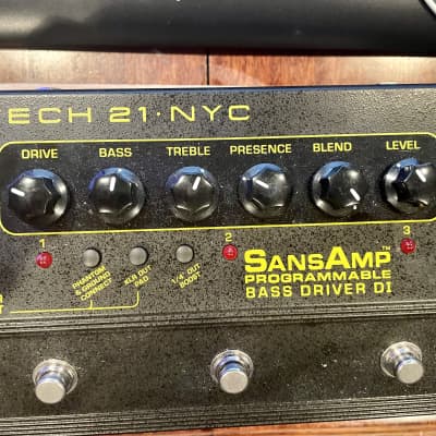 Tech 21 Sansamp Programmable Bass Driver | Reverb