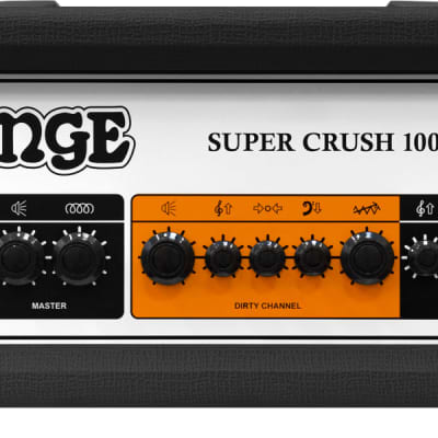 Orange Super Crush 100H 100w Solid State JFET Electric Guitar Head, Black image 1