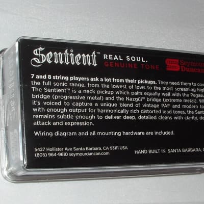 Seymour Duncan Sentient Neck 8 String Passive Mount Pickup  New with Warranty image 2