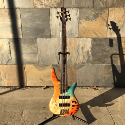 Ibanez SR1605DW 5 String Electric Bass Autumn Sunset Sky image 3