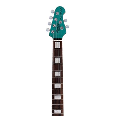 Sterling by Music Man Mariposa Electric Guitar - Dorado Green image 6