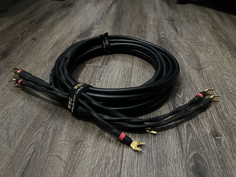 Canare 4S11 Star-Quad Speaker Cable Pair with Eminence Gold Spade  Connectors - 10ft