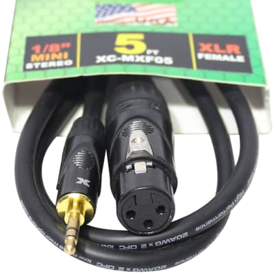 Aux cable with mic for pc clearance