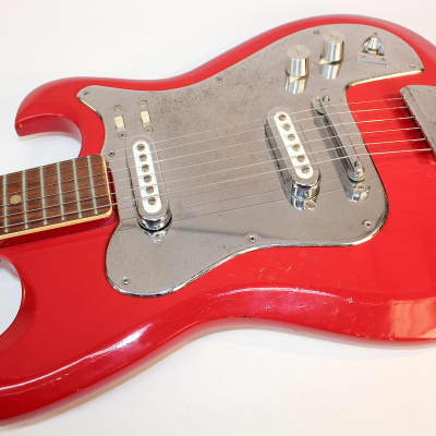 Sekova 2 P/U Electric Guitar • 1967 • Red • Excellent image 5