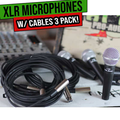 Instrument Vocal Microphones -  Wired Singing Handheld Recording Studio Mic PACK image 1
