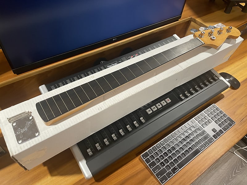 Fender Licensed Allparts FRETLESS Jazz Bass NECK Ebony JEFFL Reverb