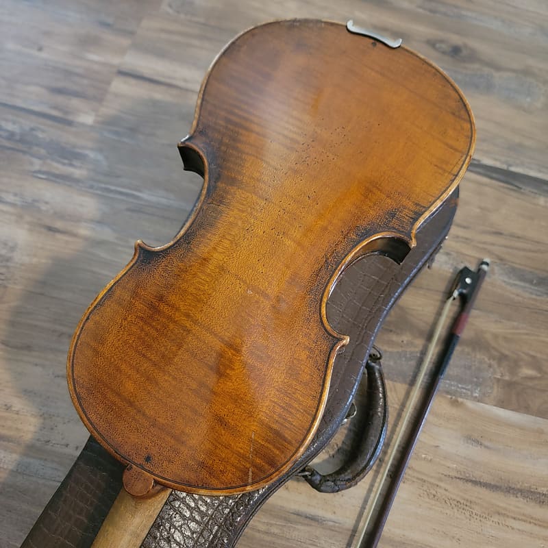 Nicolaus Amatus Fecit in Cremona 1674 1614 4/4 Violin W/Case, Bow & Old  Appraisal