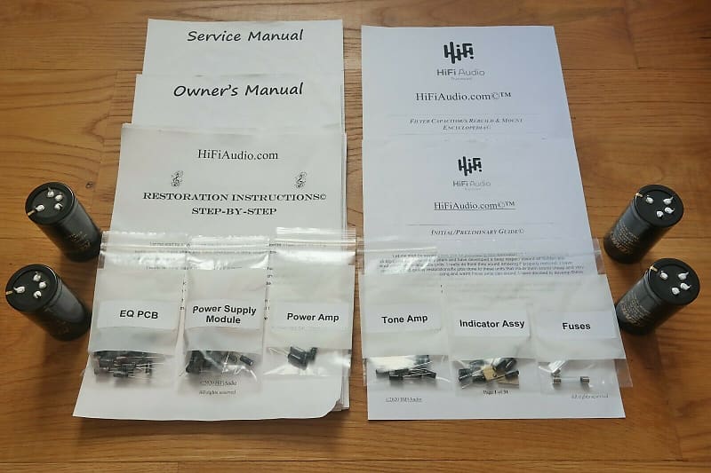 Pioneer SA-8800 restoration kit filter capacitor repair rebuild fix  			