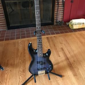 Fender Precision Bass Lyte Japan 1994 Foto Flame Blue Reverb