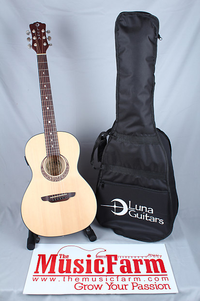 Luna gypsy parlor acoustic guitar cheap