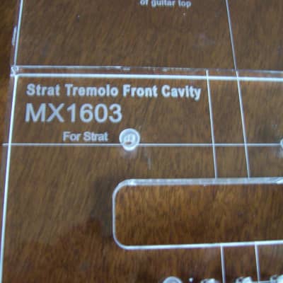 StewMac routing template for strat tremelo 2024 | Reverb