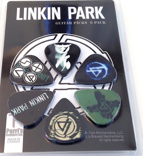 Linkin Park Guitar Picks Iconic Imagery 6 Pack | Reverb Canada