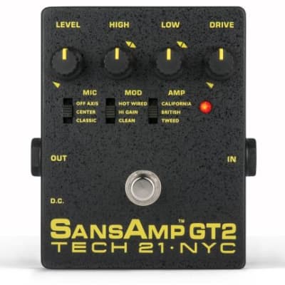 Tech 21 SansAmp GT2 Tube Amp Emulation Pedal | Reverb