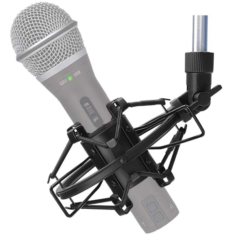 Samson Q2U Black Handheld Dynamic USB Microphone with Pop Filter and  Headphones 