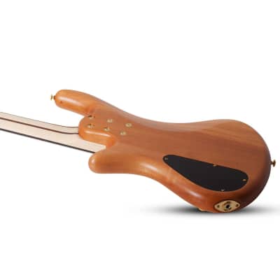 Schecter Stiletto Custom-4 Active 4-String Bass 2021 Natural Satin image 5