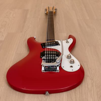 1960s Mosrite Ventures Model XII Vintage 12 String Electric Guitar Red w/ Case, USA-Made image 10