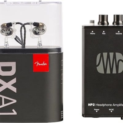 Fender MXA1 - Professional in-ear monitor DXA1 earphones and Presonus  HP2 amplifier image 2