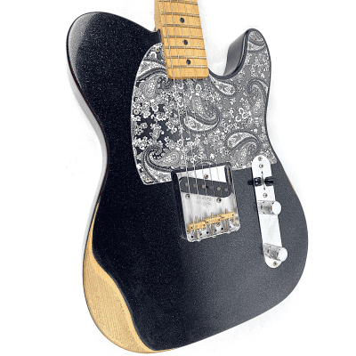 Fender Brad Paisley Esquire 2020 Road Worn Black Sparkle image 1