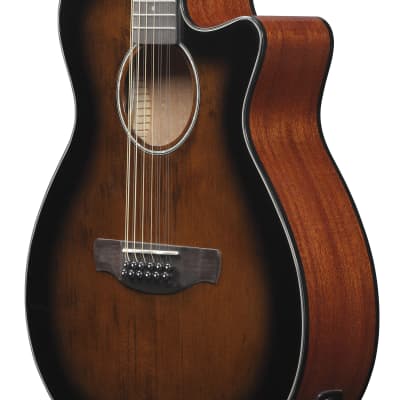 Ibanez 12 String Acoustic Electric Guitar AEG5012DVH Dark Violin Sunburst image 5